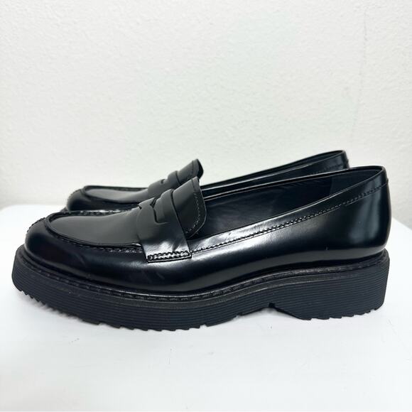 Prada Monolith Penny Loafers Black Size 38 - Picture 3 of 8